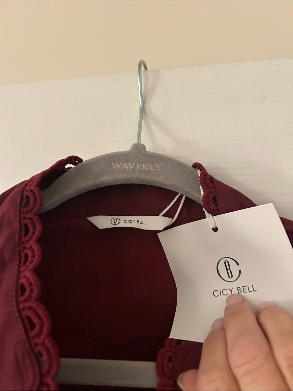 Burgundy Drop-Waist Dress View 2